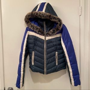 BLANC NOIR PUFFER - PUFFER APRES SKI COAT - VINTAGE STYLE SKI JACKET